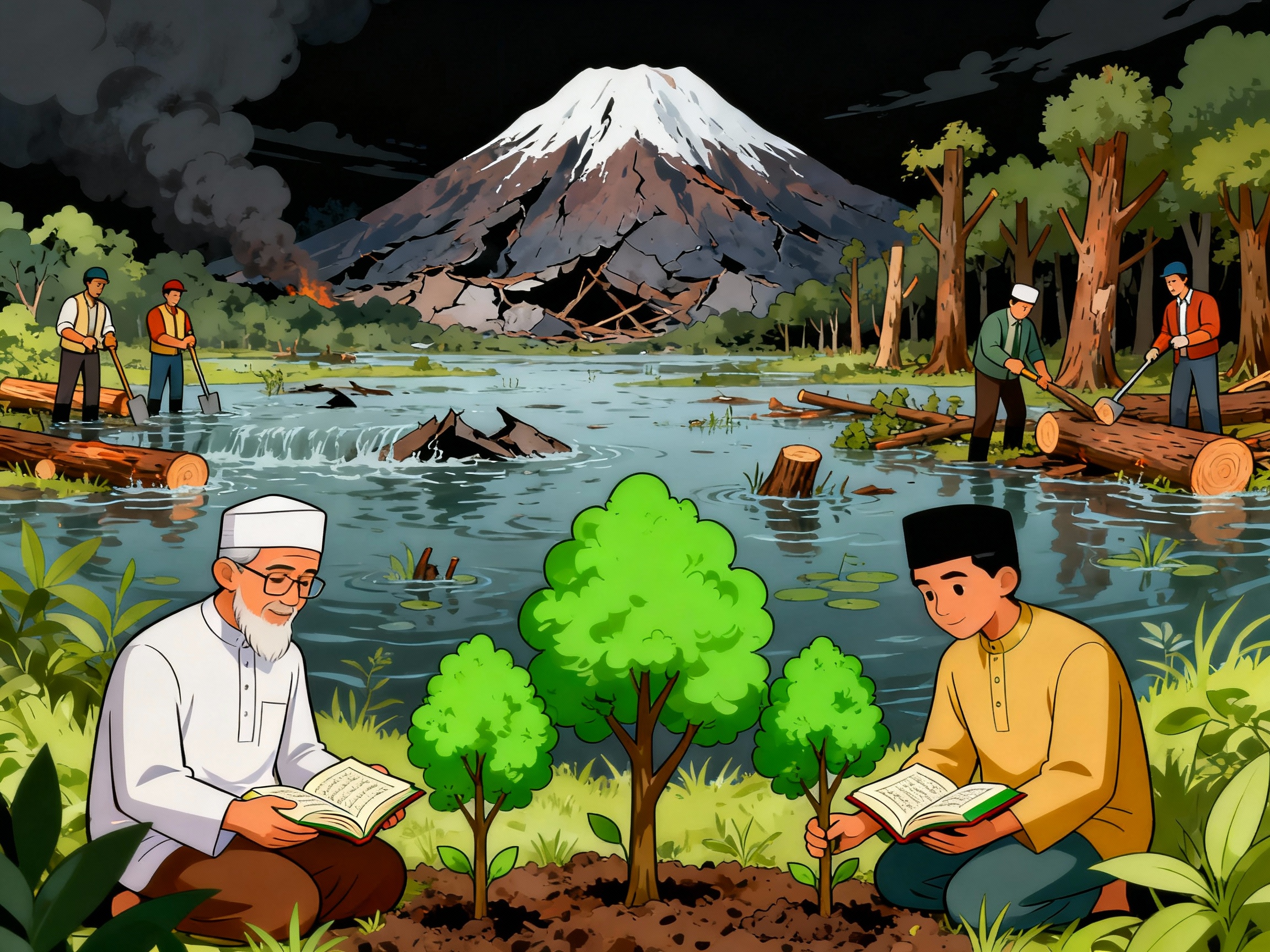 BUMI BERTERIAK, SANTRI MENJAWAB