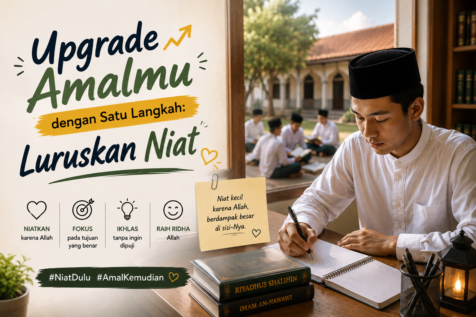 UPGRADE AMALMU DENGAN SATU LANGKAH: LURUSKAN NIAT